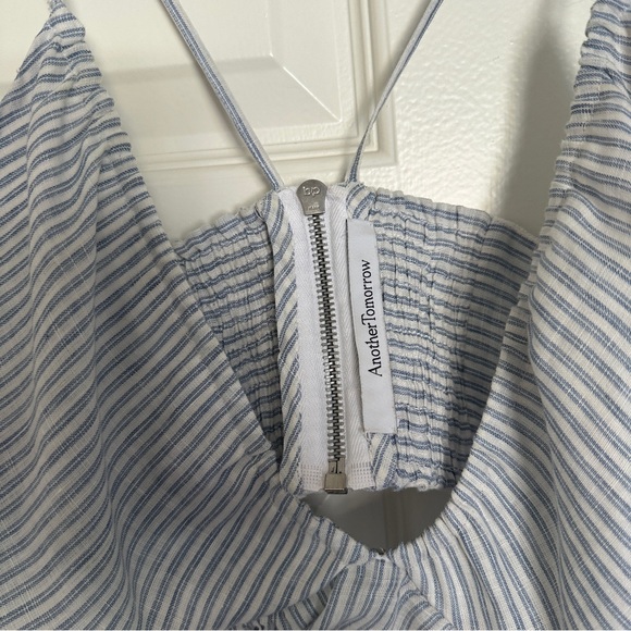 Another Tomorrow LINEN HALTER DRESS - Picture 7 of 10